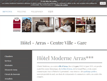 Tablet Screenshot of hotel-moderne-arras.com